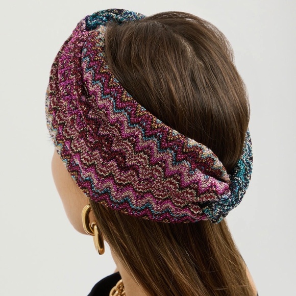 MISSONI Chevron Knotted Headband